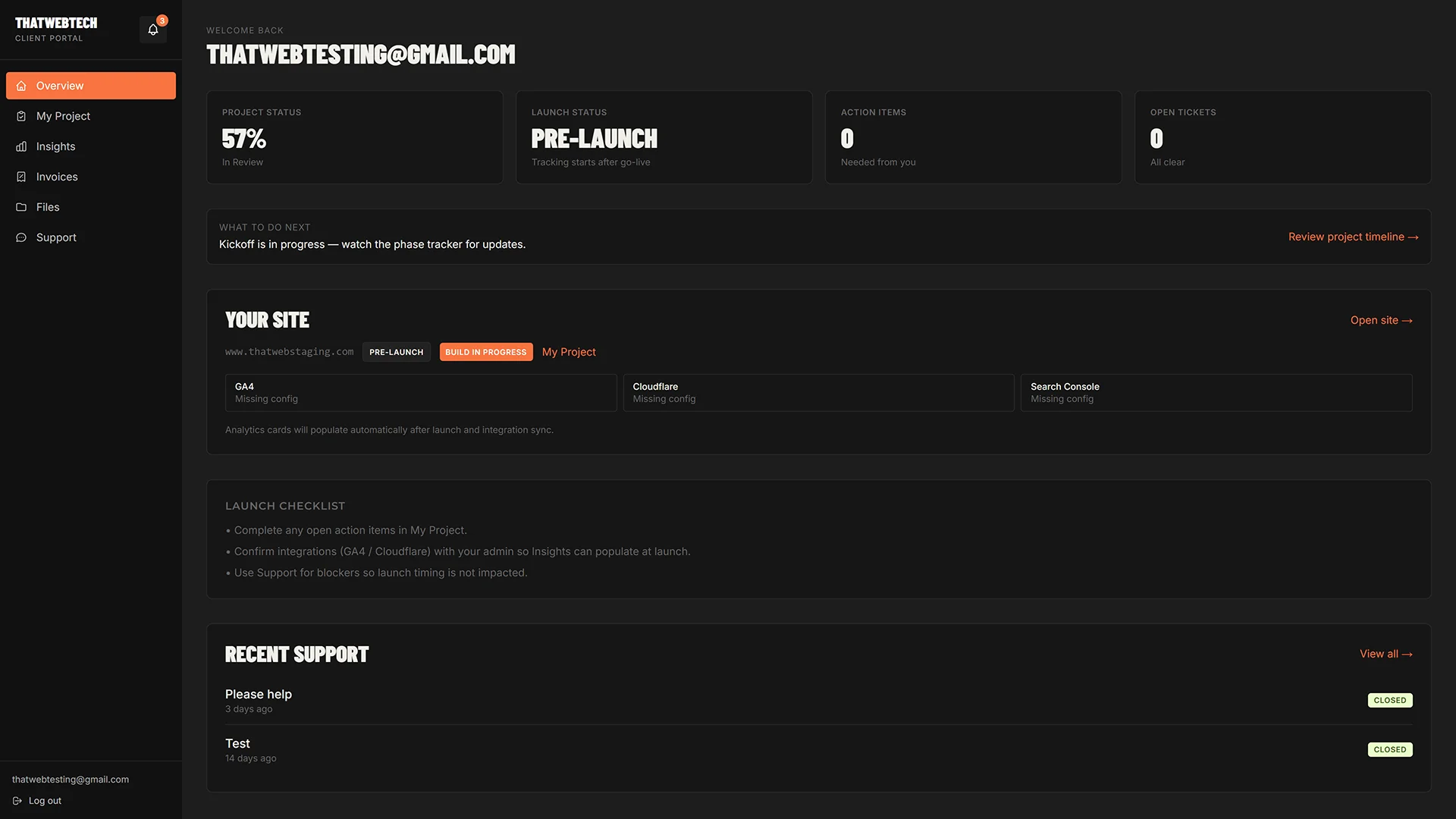 ThatWebTech Dashboard